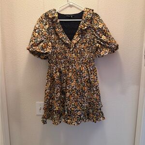 English Factory Women’s Floral Smocked Dress